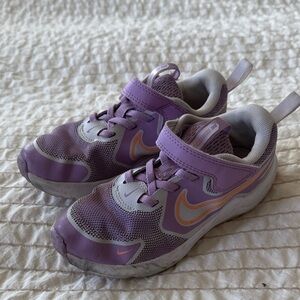 Nike Kids Purple and Orange Sneakers